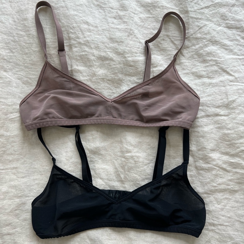 Negative underwear Sieve non-wire bras